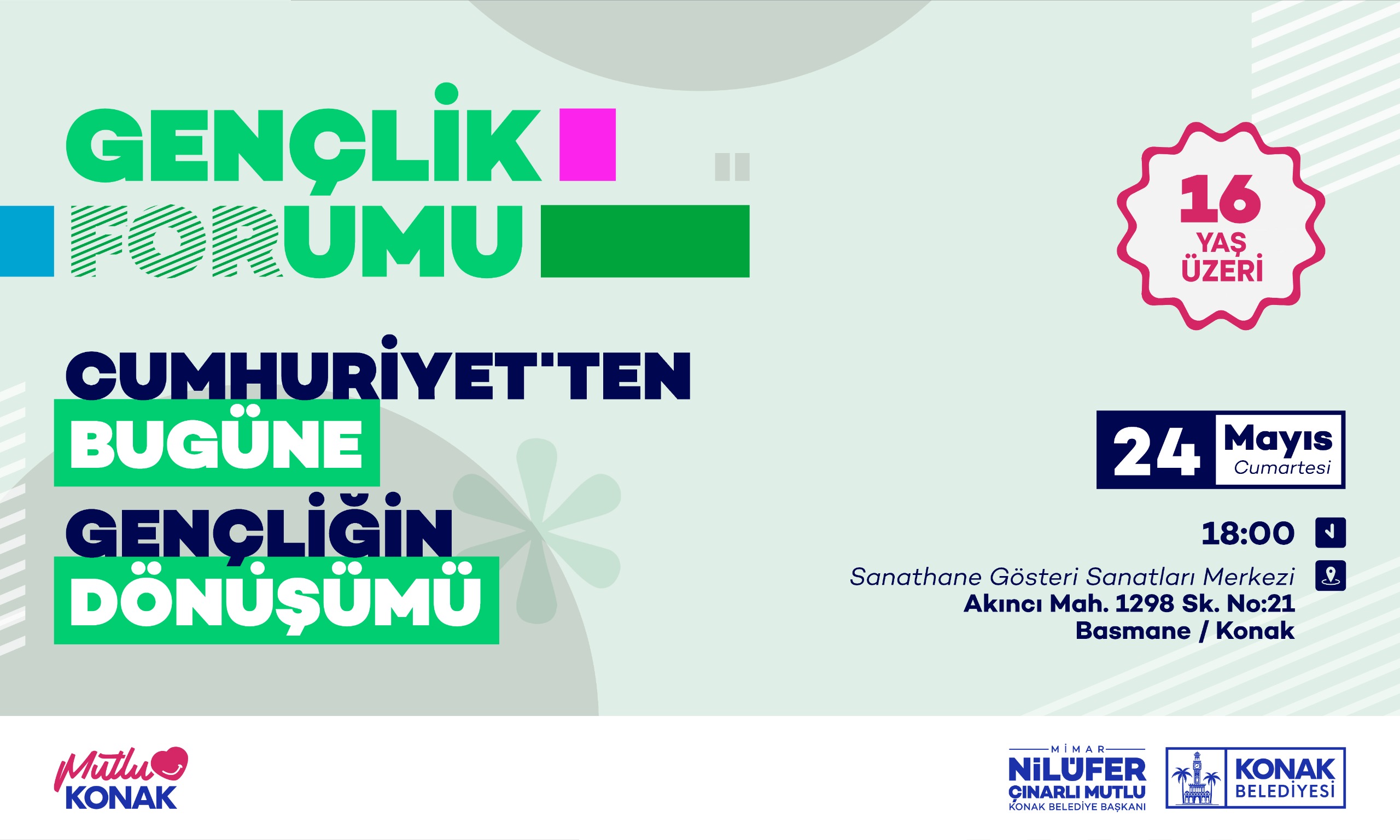 Gençliğin sesi Konak’tan yükselecek
